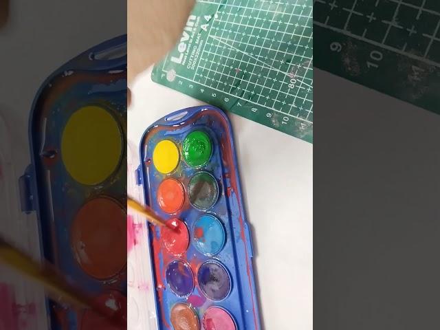 Try This Easiest WaterColour BookMark #ytshorts #shorts #short #shortvideo