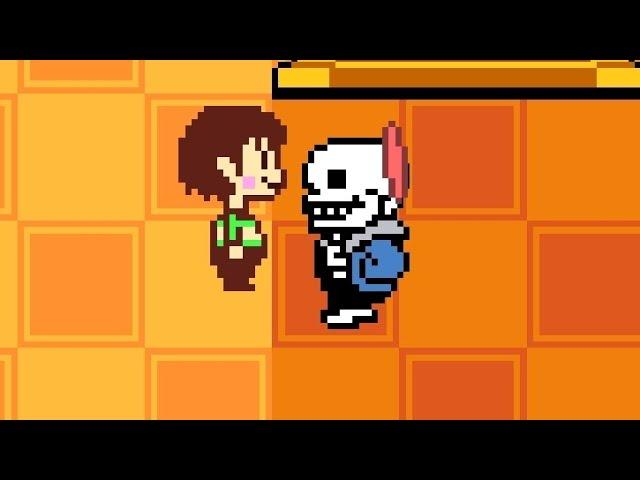 старая версия bonetale (sans vs frisk) сложность: демонический