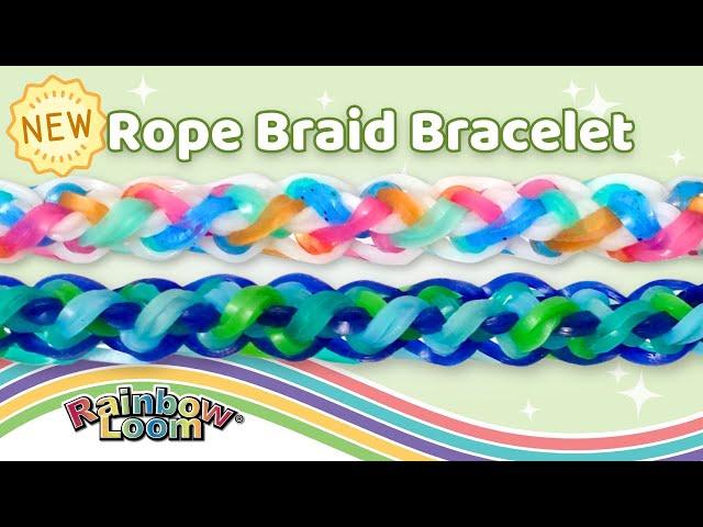 NEW Rope Braid Bracelet Rainbow Loom Tutorial by Angelynn (TutorialsByA™) | Intermediate Level