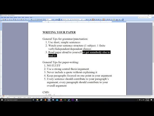 How to Write a Knockout Research Paper