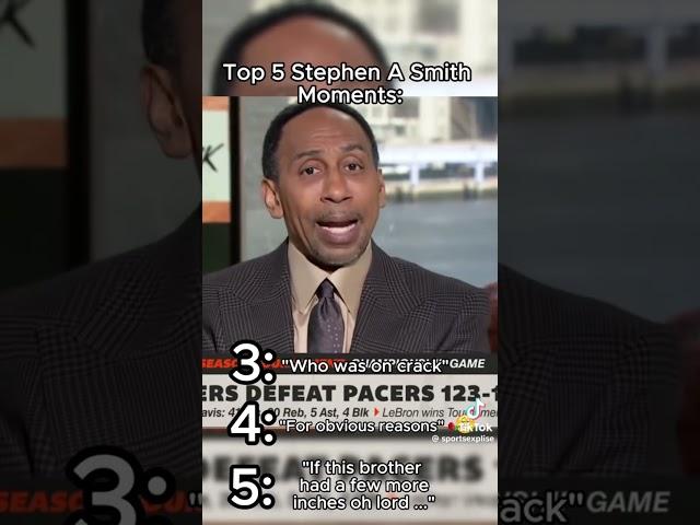 Top 5 Stephen A Smith moments #viralvideo #fyp #fyps)°viraluy, we nave t#shannonsharpe #pelicans #St