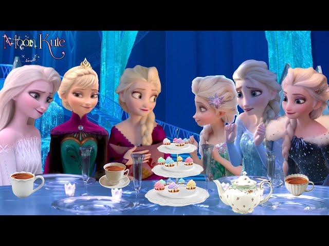 6 Elsa have tea party together