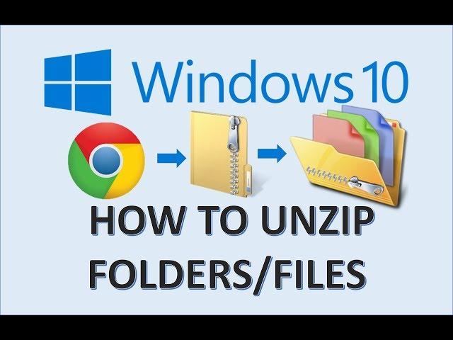 Windows 10 - Unzip Files & Folders - How to Extract a Zip File or Folder on MS Microsoft PC Explorer