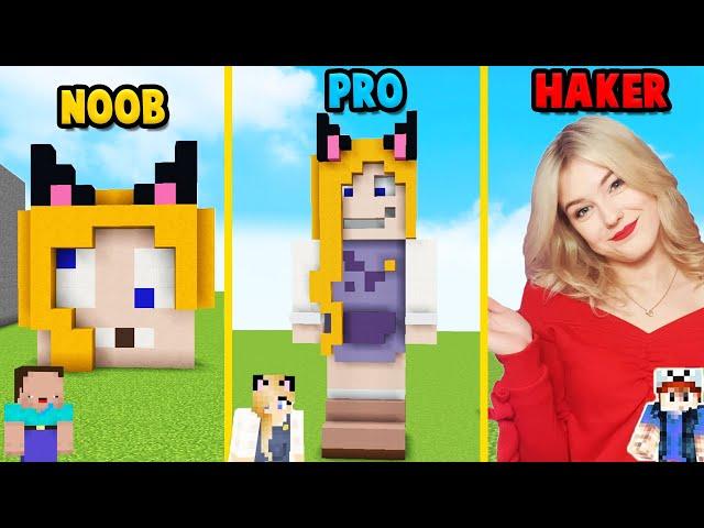 MINECRAFT - POMNIK BELLI CHALLENGE | NOOB vs PRO vs HAKER | Vito vs Bella