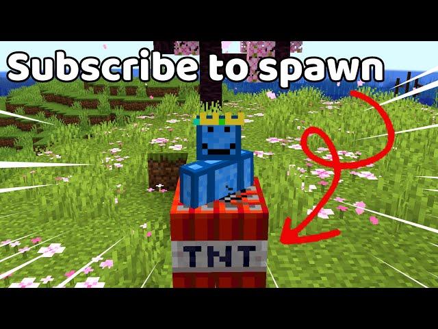 Beating Minecraft but you can spawn TNT on me...