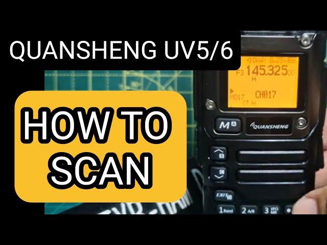 QUENSHENG UV-5/6 HOW TO SCAN