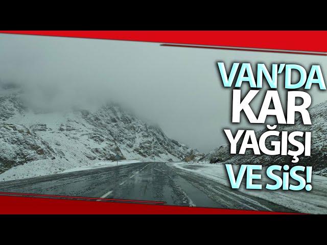 Van’da Kar Yağışı ve Sis Etkili Oldu