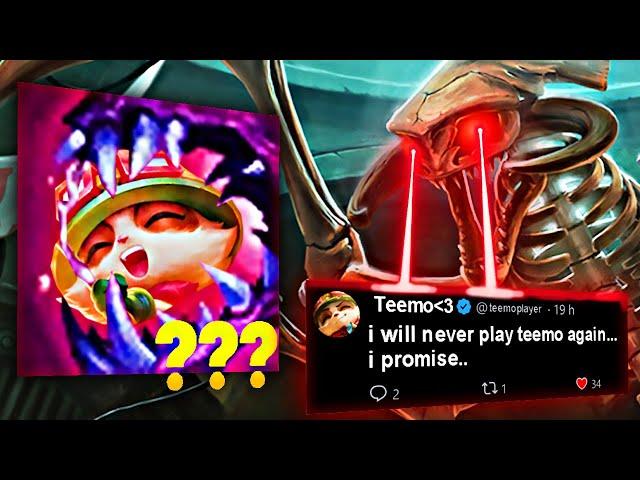 HE WILL NEVER PLAY TEEMO AGAIN.. (MASTER TIER EDITION)