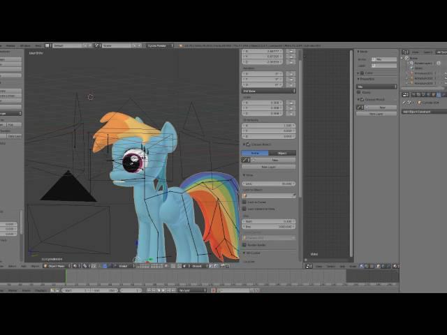 Проблема с ригом Blender 3d