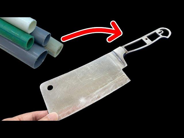 Don't throw away PVC Pipes! I'll Show You how to make a Knife Handle with PVC!Amazing