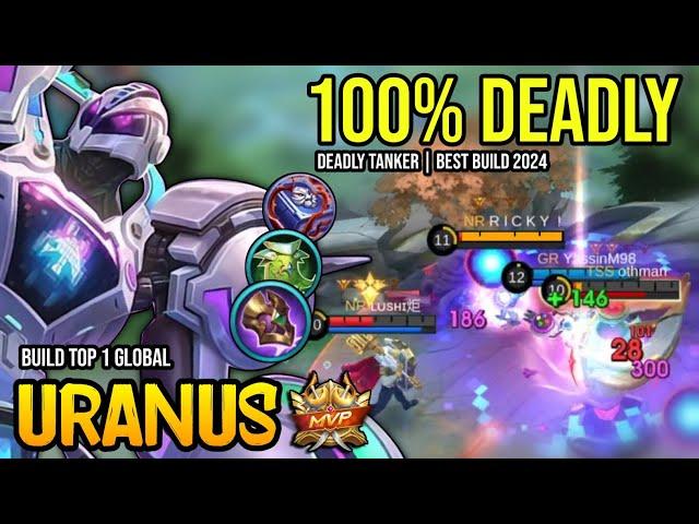 URANUS BEST BUILD 2024 | BUILD TOP GLOBAL URANUS GAMEPLAY | MOBILE LEGENDS