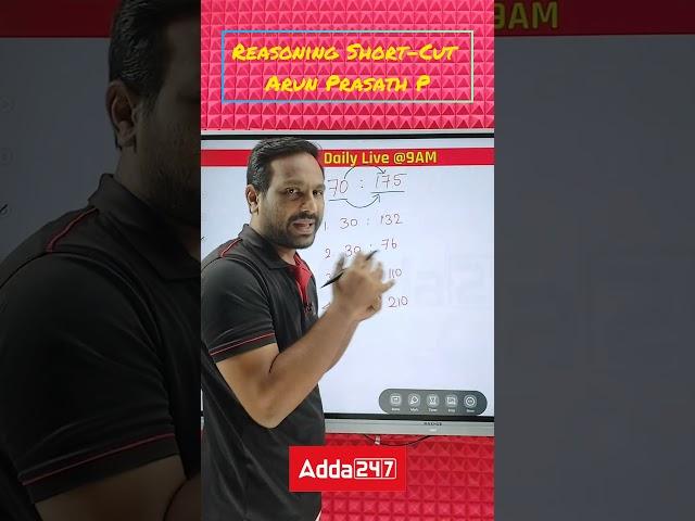 Number Analogy | Reasoning Short-Cut | ADDA247 TAMIL
