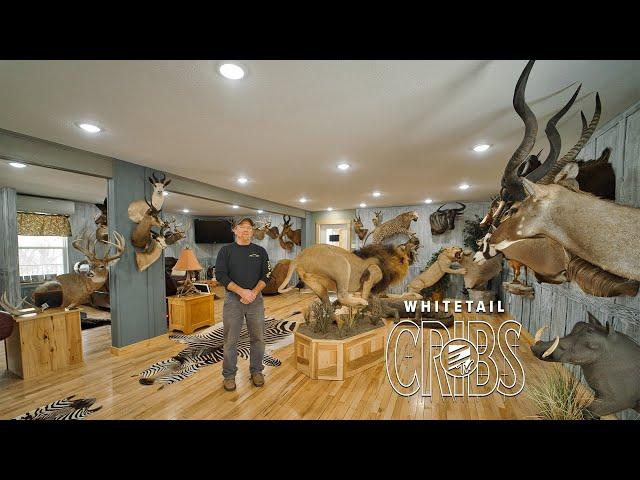 UNBELIEVABLE Penthouse Trophy Room In Iowa!!! #WhitetailCribs