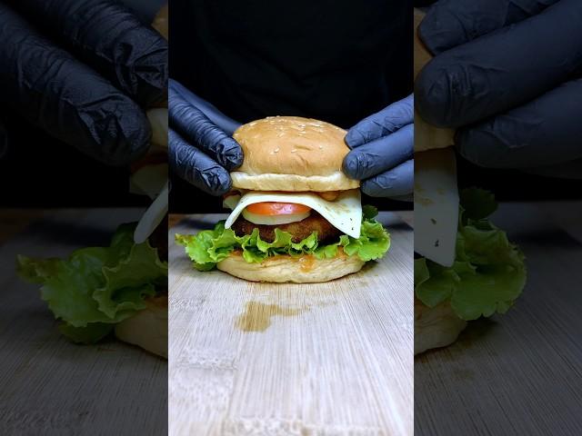 Veg Burger  ASMR #shorts