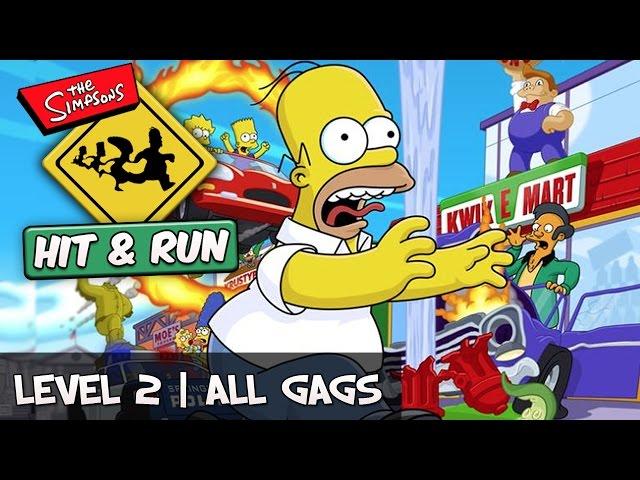 The Simpsons Hit And Run - Level 2 All Gags [Collectible Guide]