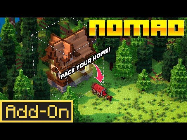 NOMAD ADDON: Take Your House Anywhere in Minecraft Bedrock Survival!