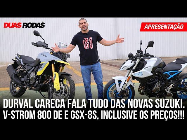 Durval Careca mostra novas Suzuki V-Strom 800DE e GSX-8S