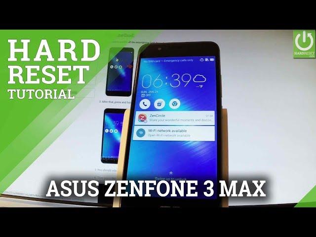 Factory Reset in ASUS ZenFone 3 Max - Restore / Delete Data / Format