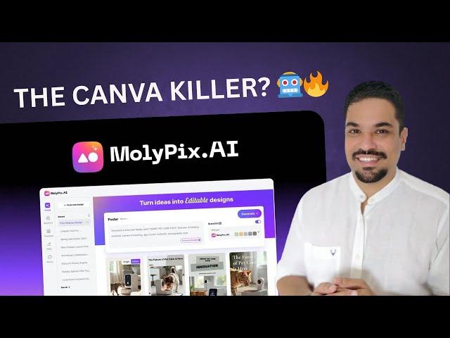 MolyPix AI Design Tool Review & Tutorial - Best Canva Alternative? (AppSumo AI Week Spotlight)