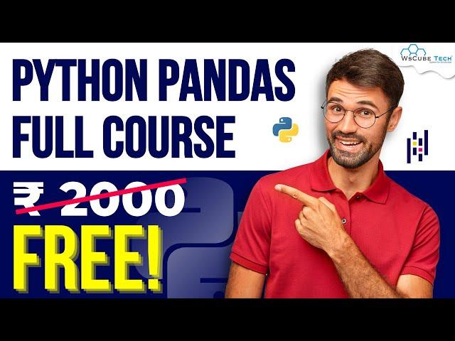 Python Pandas Tutorial for Beginners [FREE | Learn Pandas in 3 Hours