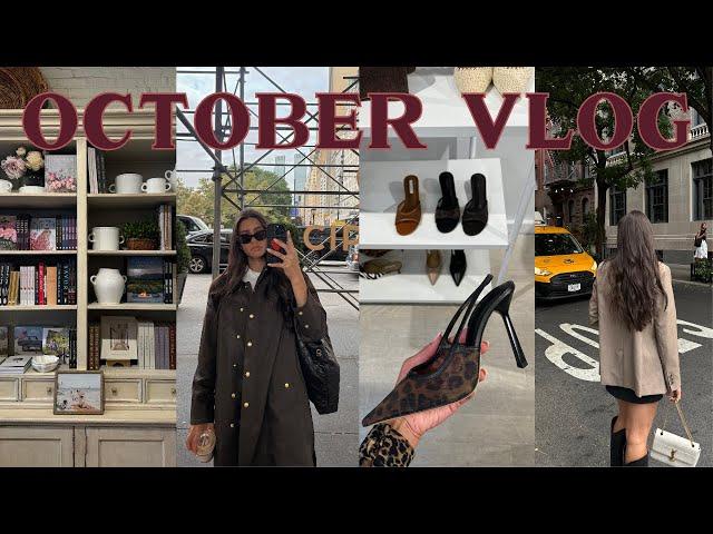 OCTOBER VLOG  Tony Bianco fall collection, Jack's coffee run, another home decor haul, + more!