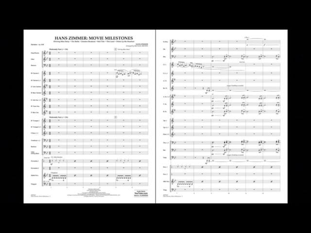 Hans Zimmer: Movie Milestones arr. Michael Brown