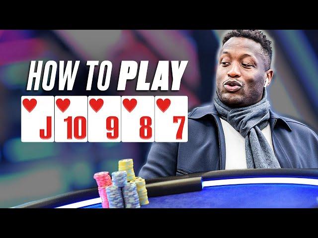 When Poker Players hit a STRAIGHT FLUSH! | PokerStars