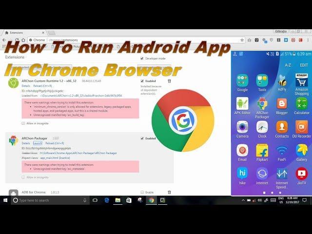 How To Run Android App In Chrome Browser