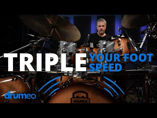 Triple Your Foot Speed On The Drums - Russ Miller