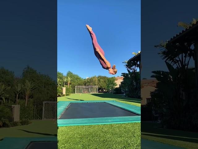 Trampoline Tricks  #trampoline  #backflip #shorts