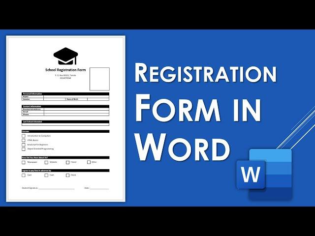 How to Create a Registration Form in Word