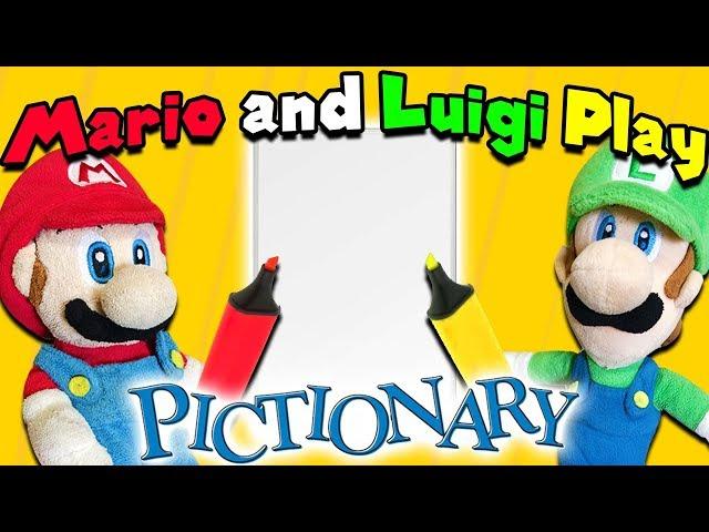 Crazy Mario Bros: Mario and Luigi Play Pictionary!