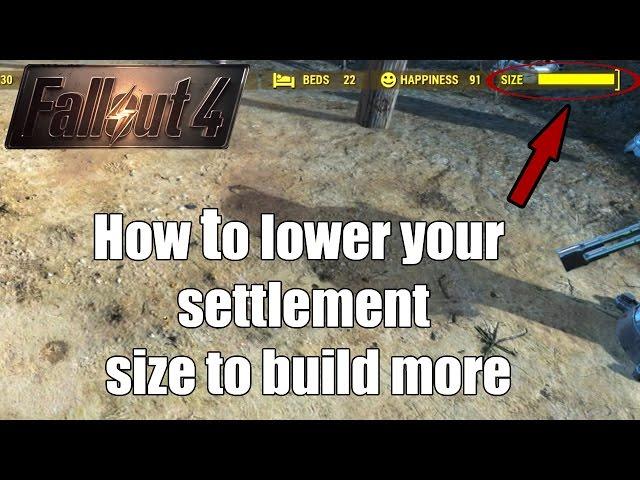 Fallout 4 Tips - How to lower your Settlement Size (Without Console Commands)