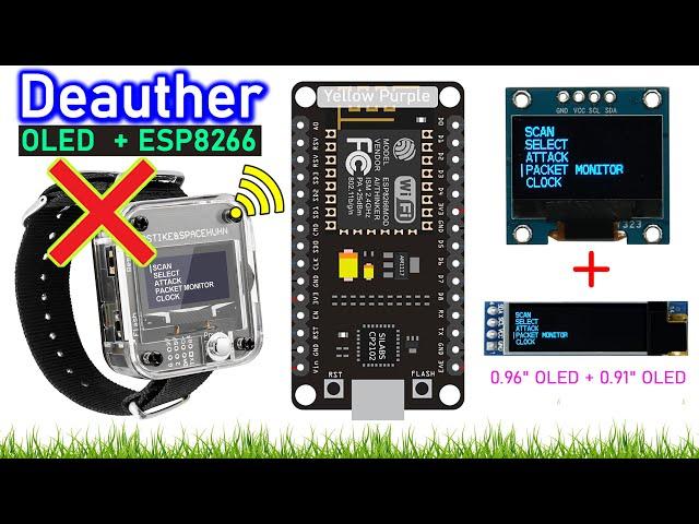 Build Your Own OLED Base D.eauther Using Node MCU ESP8266