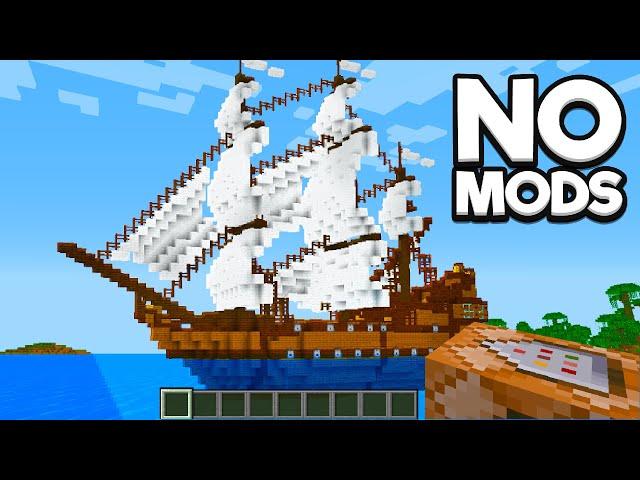 How I Built a DRIVABLE Ship in Minecraft