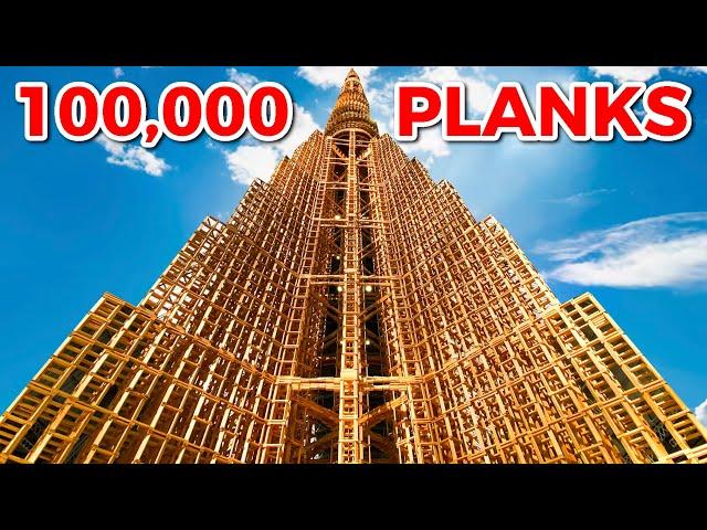 WORLD RECORD Kapla Tower Collapse (*BREATHTAKING*)