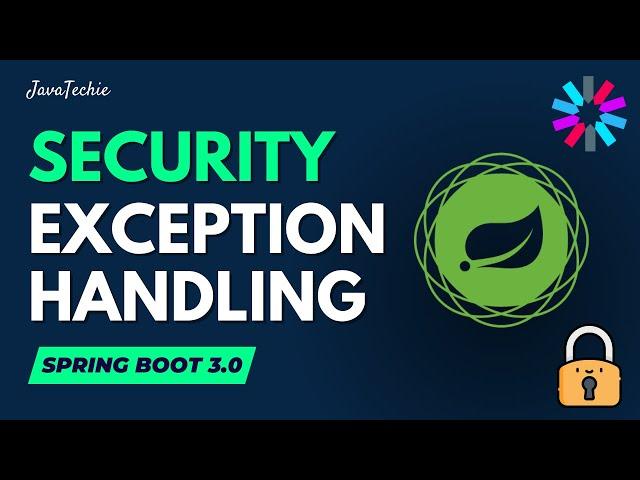 Spring Security Exception Handling | HandlerExceptionResolver | ProblemDetail | JavaTechie