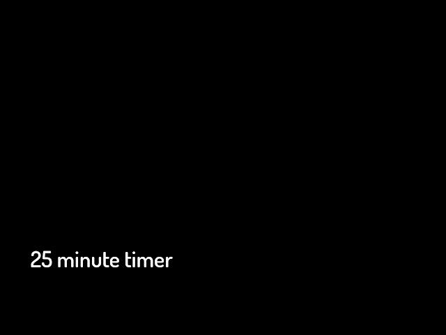 25 minute timer