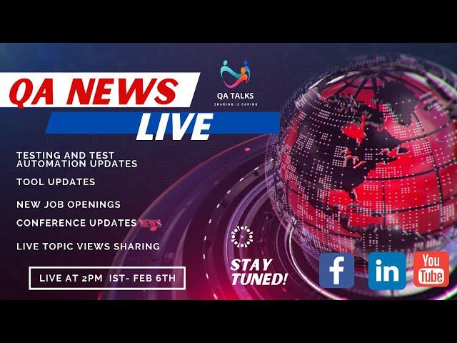 QA NEWS LIVE - Ep 1 by QA Talks Community