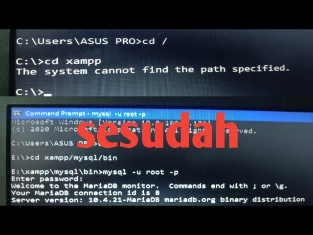 Cara mengatasi The system cannot find the path specified di Command Prompt