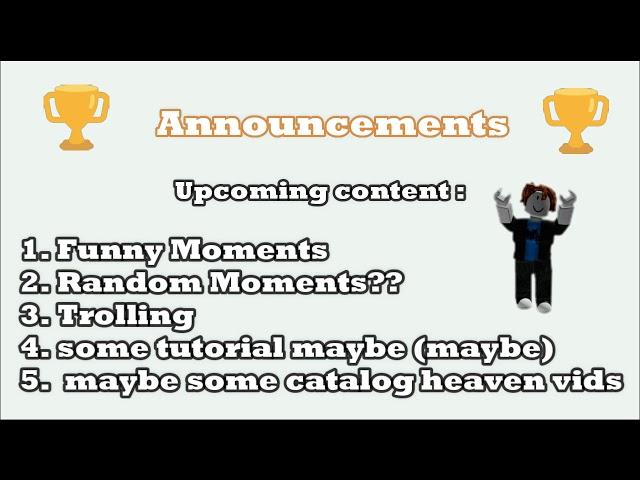 Channel Announcements