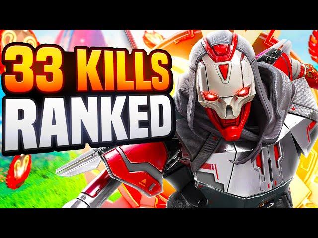 New Highest Kill Record in SOLO Ranked (Apex Legends 33 Kills)