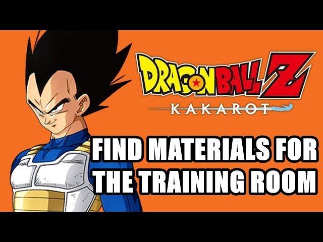 Find materials for the training room A Frustrated Vegeta Dragon Ball Z Kakarot