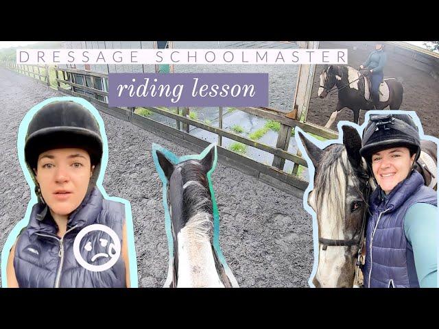 Honest Update + Lesson on a Dressage Schoolmaster | Riding With Rhi - UK Equestrian YouTuber