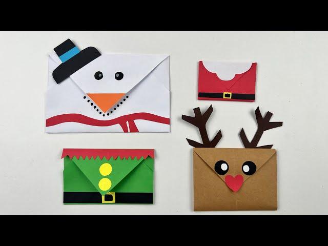 DIY Christmas Envelopes / Envelopes de Natal / Christmas Paper Craft