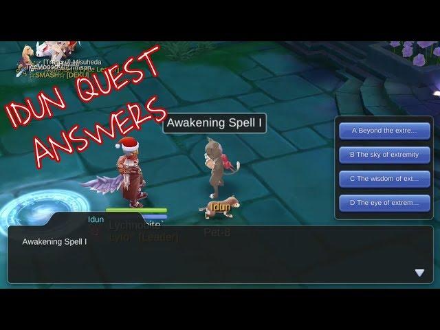 Awaken Ritual Talk To Idun Quest Answers - Ragnarok M Eternal Love