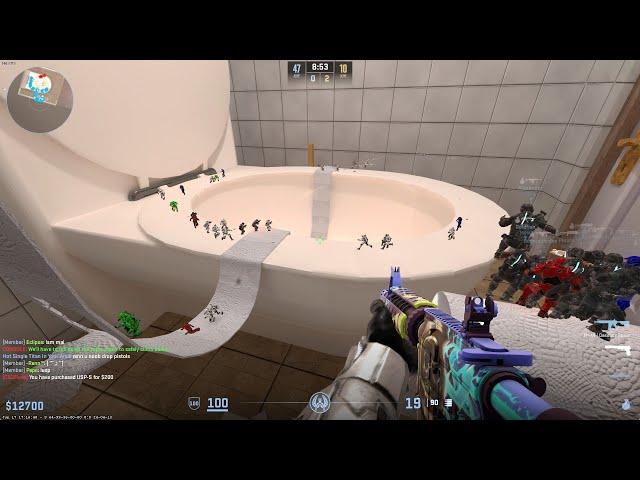 CS2 Zombie Escape ze_bathroom (All Levels) On GFL Server