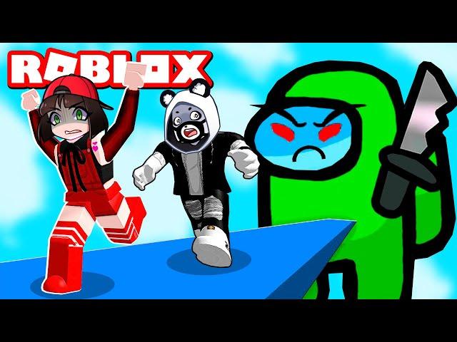 Как сбежать от предателя в АМОНГ АС ОББИ? Новый паркур Escape Among Us Obby в Roblox