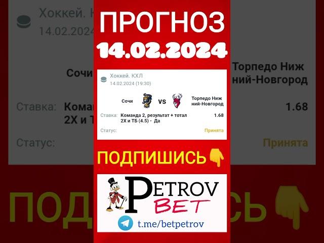 СТАВКА 14.02.2024 КХЛ СОЧИ - ТОРПЕДО НИЖНИЙ-НОВГОРОД #кхл #хоккей #сочи #торпедо #нижнийновгород