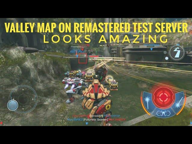 War robots remastered test server, valley map, inquisitor, kumiho, memder, bulwerk,viper,  and more